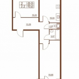 Продажа 2-комн квартиры на вторичном рынке Московское ш,  д. 262 к4