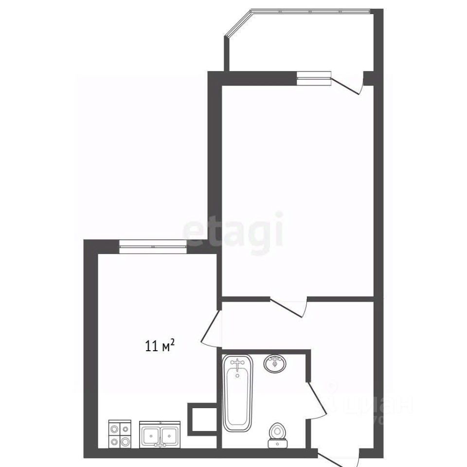Продажа 1-комн квартиры на вторичном рынке Мурино, бульвар Воронцовский, 19к1