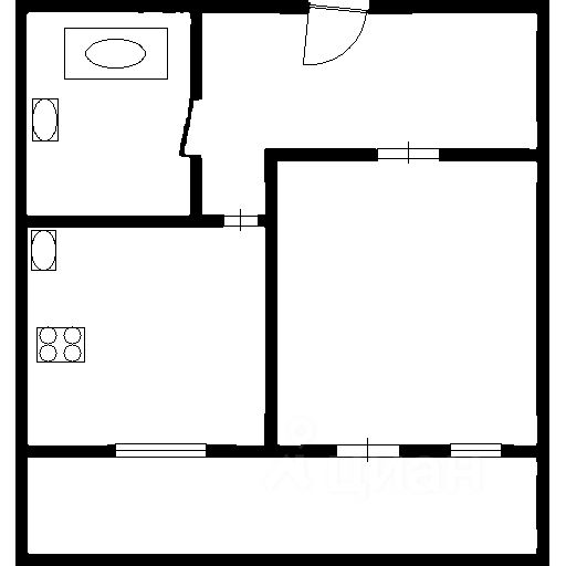 Аренда 1-комн квартиры на вторичном рынке улица Ушинского, 33к3