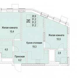 Продажа 2-комн квартиры в новостройке Мытищи г., Академика Каргина ул.,  к. 2