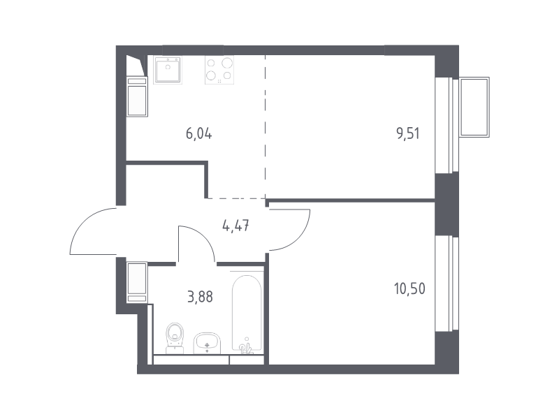 Продажа 1-комн квартиры в новостройке Алхимово д., Рязановское ш.,  к. 15