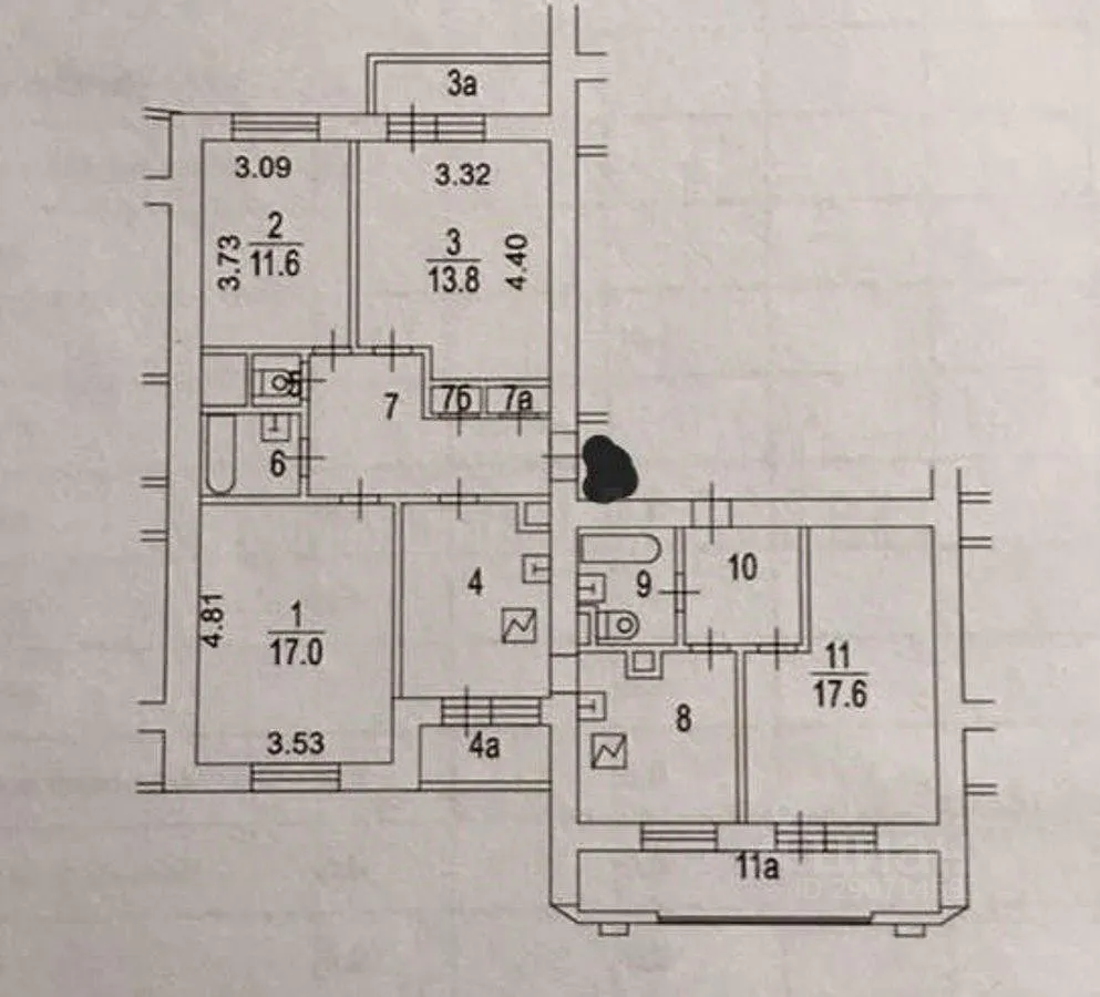 Продажа 4-комн квартиры на вторичном рынке Бакунинская улица, 23-41