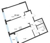 Продать Квартиры в новостройке Мурино п., Южный проезд   1.10.1