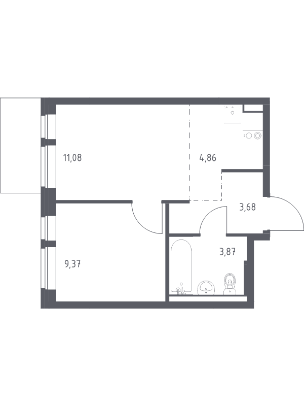 Продажа 1-комн квартиры в новостройке Балашиха г., Балашихинское ш.,  к. 2
