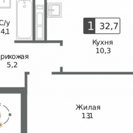 Продажа 1-комн квартиры в новостройке Красногорск г, Успенская ул