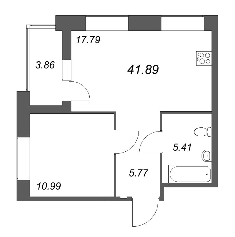Продажа 1-комн квартиры в новостройке Зеленогорск г., Кривоносовская ул.,  к. Б3
