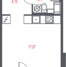 Продажа студии Пушкин г., 1-я линия, территория Лесное, к. 1.3 Продажа студии Пушкин г., 1-я линия, территория Лесное, к. 1.3