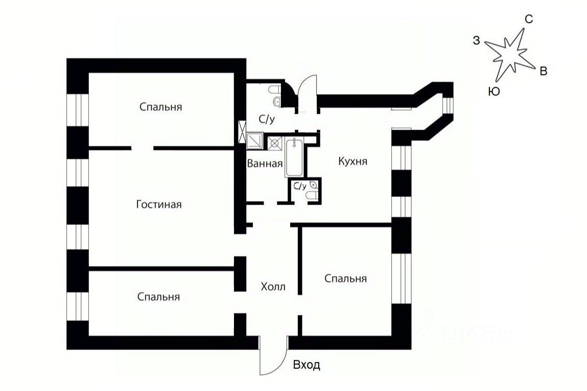 Продажа 4-комн квартиры на вторичном рынке Никитский бульвар, 12