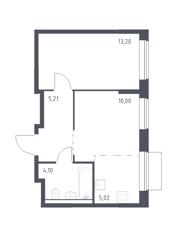 Продажа 1-комн квартиры в новостройке Москва г., Донецкая ул.,  к. 1
