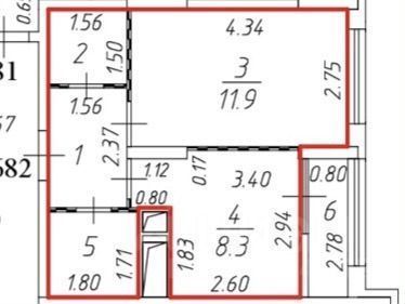 Аренда 1-комн квартиры на вторичном рынке Балашиха, улица Яганова, 1