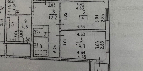 3-комн квартира Композиторов ул. ,  д. 22,  к. 4