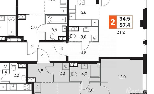 Продажа 3-комн квартиры на вторичном рынке Шелепихинская набережная,  д. 40 к2