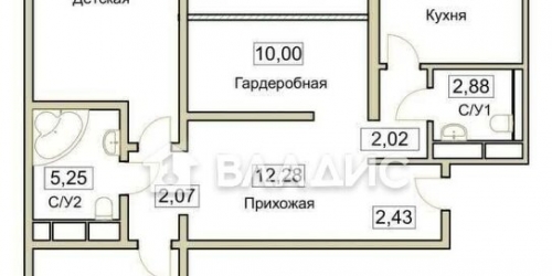 3-комн квартира Ярославское ш,  д. 26