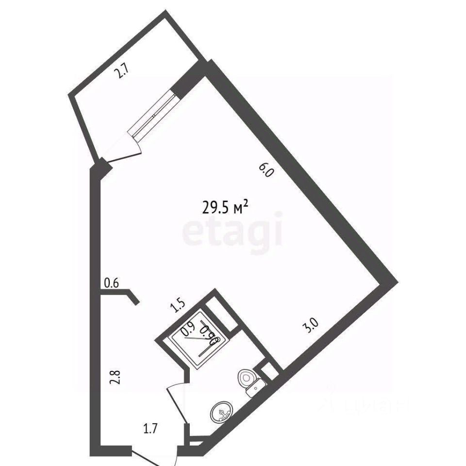 Продажа студии Мурино, улица Шувалова, 48