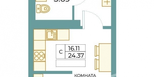 Студия Таллинская ул. ,  д. 11