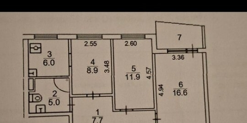 3-комн квартира 50 лет Октября ул,  д. 5,  к. 3