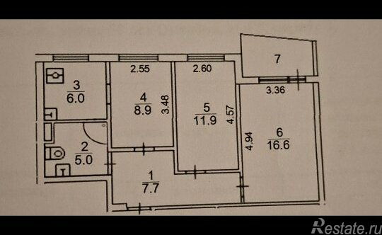 Продажа 3-комн квартиры на вторичном рынке 50 лет Октября ул,  д. 5,  к. 3