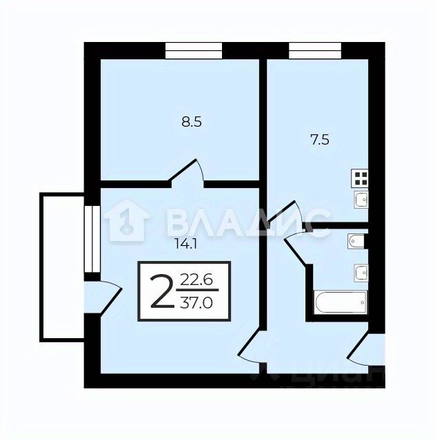 Продажа 2-комн квартиры на вторичном рынке улица Летчика Бабушкина, 16К1
