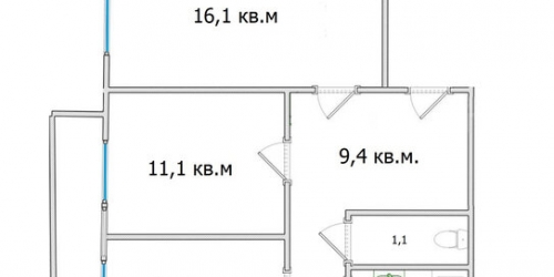 2-комн квартира Бухарестская М. ул,  д. 3