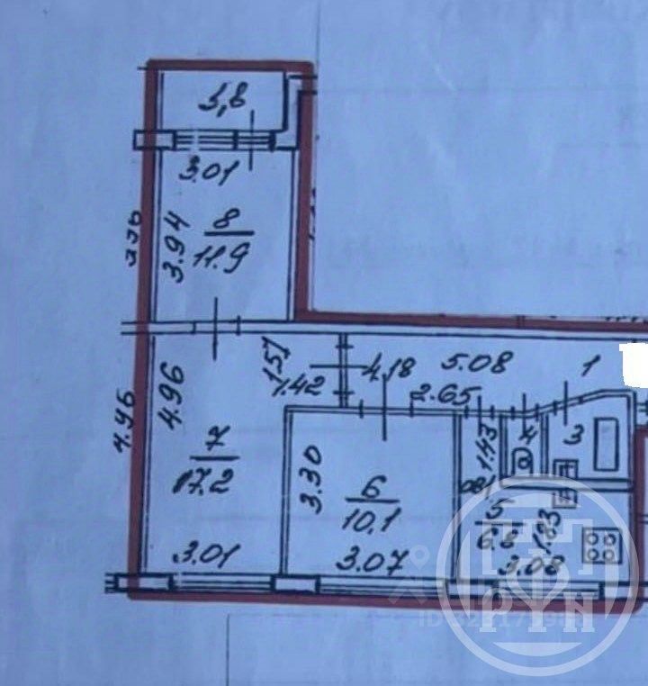 Продажа 3-комн квартиры на вторичном рынке Кировск, Северная улица, 3