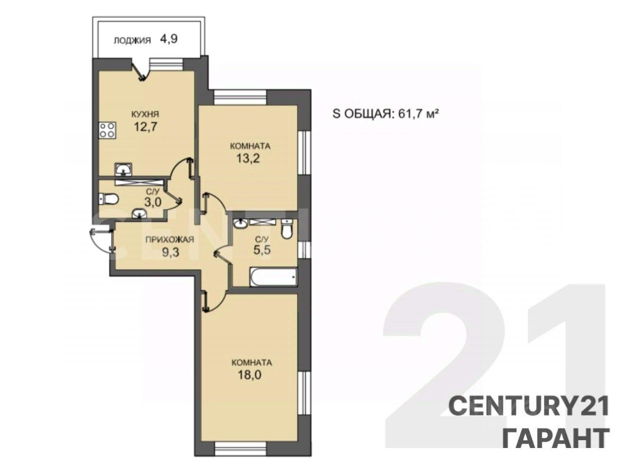 Продажа 2-комн квартиры на вторичном рынке проспект Патриотов, 34