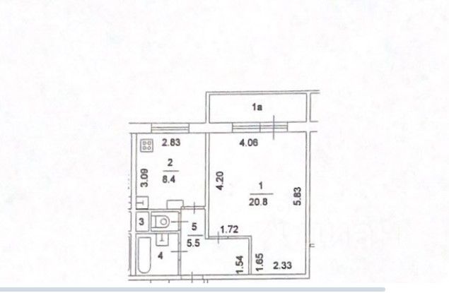 Продажа 1-комн квартиры на вторичном рынке Лухмановская улица, 5