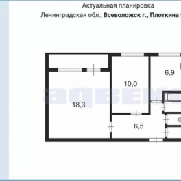 Продажа 2-комн квартиры на вторичном рынке Город Всеволожск, улица Плоткина,  д. 5