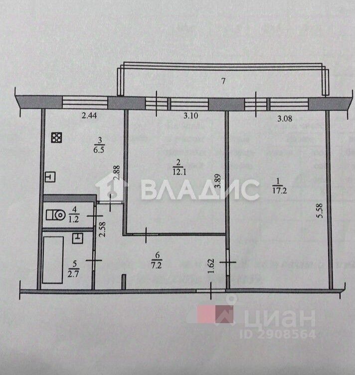Продажа 2-комн квартиры на вторичном рынке с. Софьино, 16