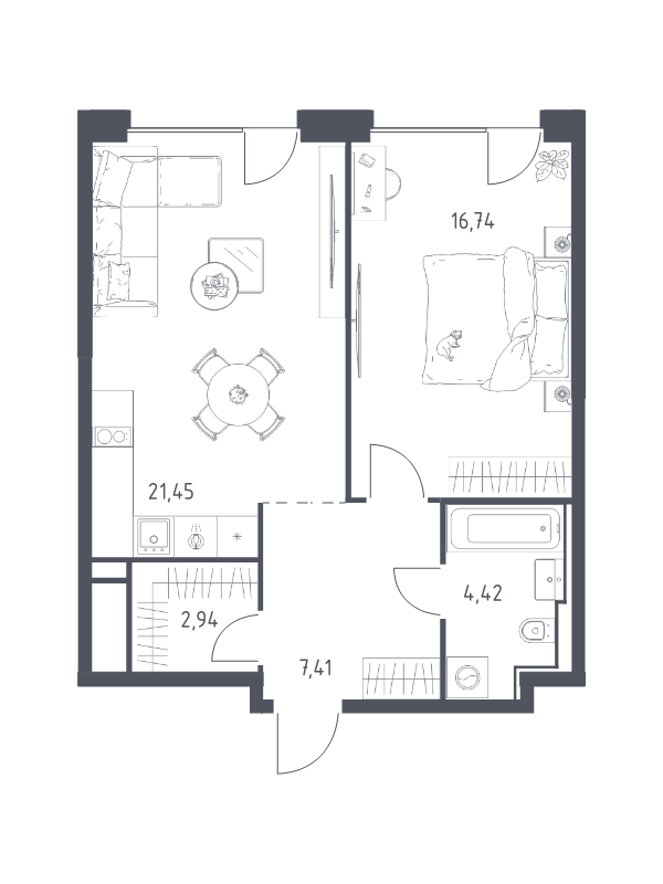Продажа 1-комн квартиры в новостройке Москва г., Шоссейная ул.,  к. 5