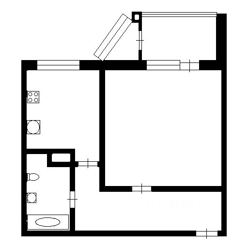 Аренда 1-комн квартиры на вторичном рынке Боброво пгт, улица Лесная, 24к1
