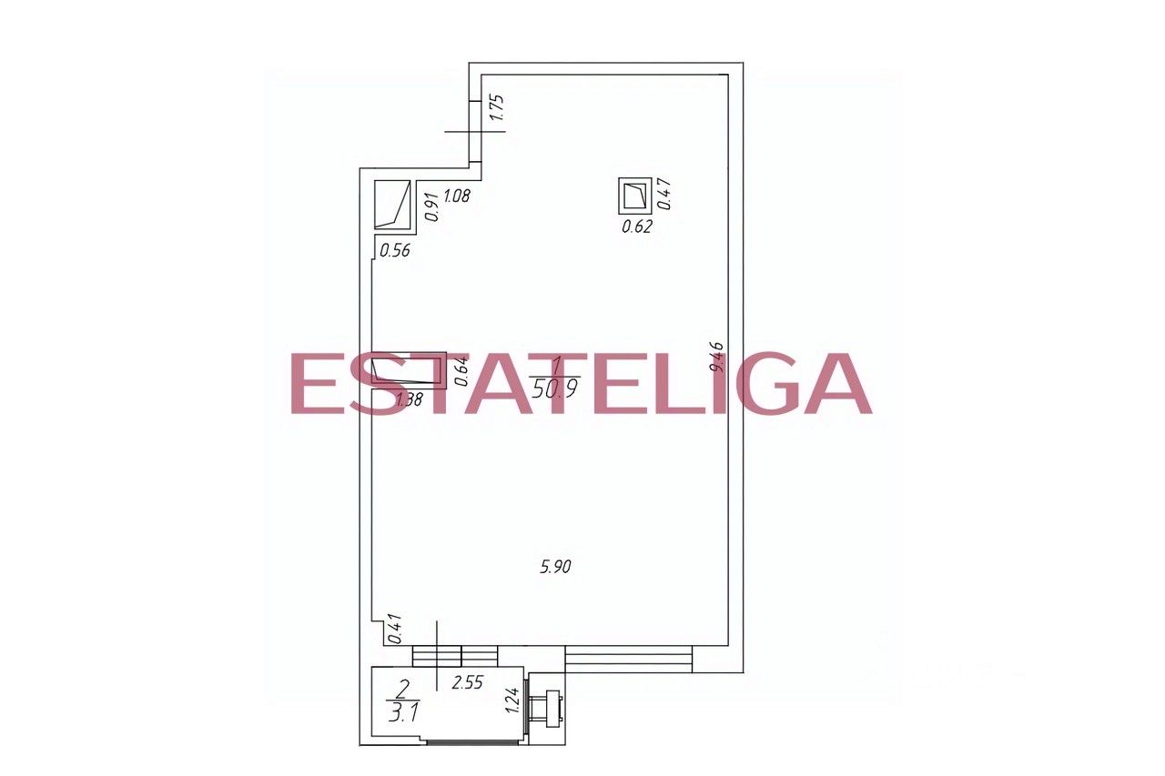 Продажа 2-комн квартиры на вторичном рынке Береговой проезд, 5к2