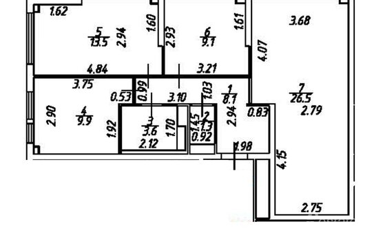 Продажа 3-комн квартиры на вторичном рынке Нагатинский 2-й проезд,  д. 2,  к. 3