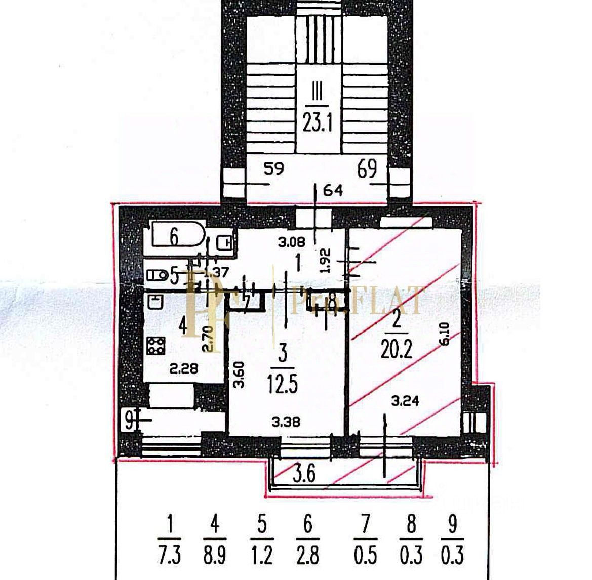 Продажа 2-комн квартиры на вторичном рынке Сызранская улица, 18