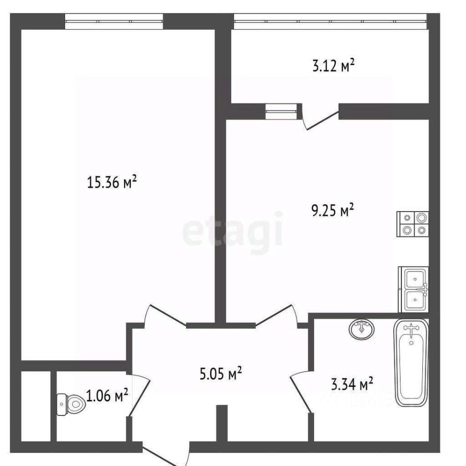 Продажа 1-комн квартиры на вторичном рынке Дунайский проспект, 14к1