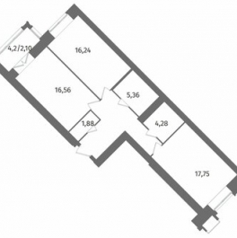 Продажа 2-комн квартиры на вторичном рынке Лиственная улица,  д. 20 к2 с1