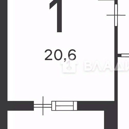 1-комн квартира улица Кедрова, 16К3