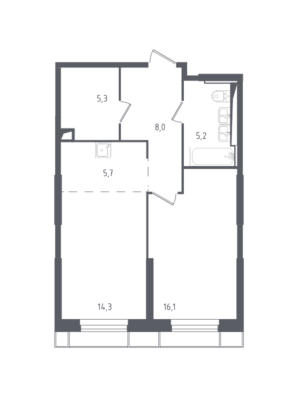 Продажа 1-комн квартиры в новостройке Раздоры д., Мякининское ш.,  к. 20