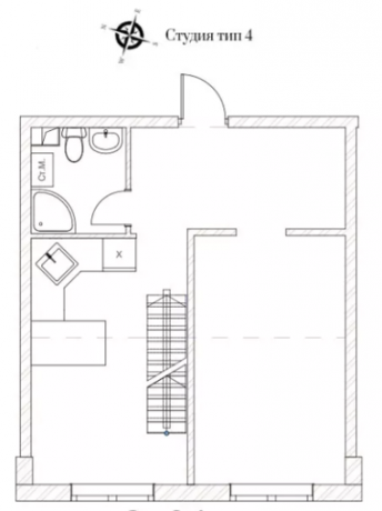 Планировка ЖК Life&Loft,  м2