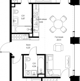 Продажа 3-комн квартиры в новостройке Москва г., Верейская ул.,  к. SET.2.С