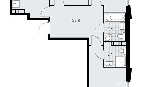 Продажа 3-комн квартиры на вторичном рынке Магеллана пр-т,  д. 8
