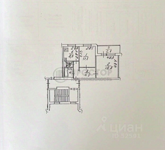 Продажа 2-комн квартиры на вторичном рынке с. Ям, улица Морская, 13
