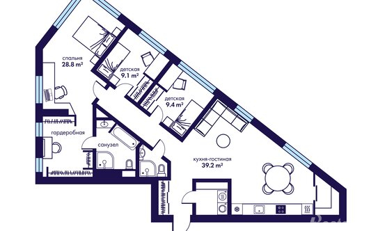 Продажа 4-комн квартиры на вторичном рынке Шмитовский проезд,  д. 39 к6