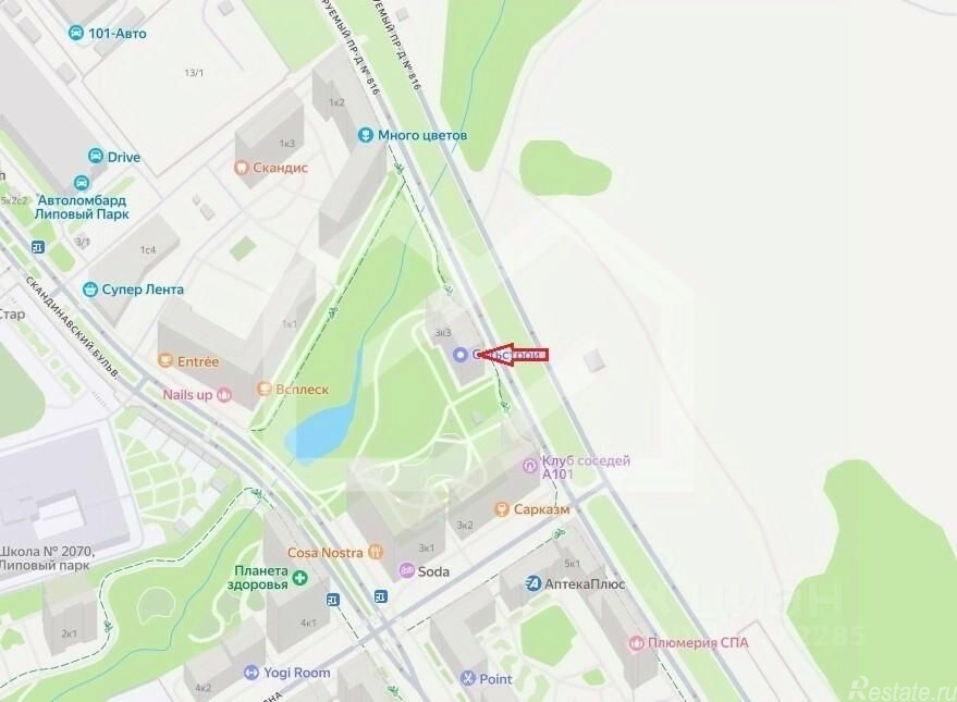 Аренда торгового помещения Скандинавский б-р,  д. 3,  к. 3