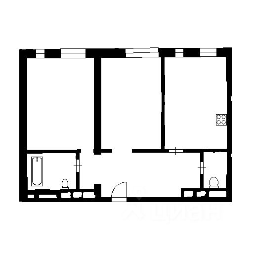 Продажа 3-комн квартиры на вторичном рынке Мосфильмовская улица, 8