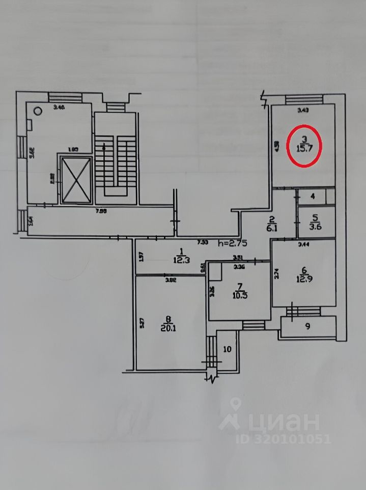Продажа комнаты Фрязино, улица Нахимова, 16к1