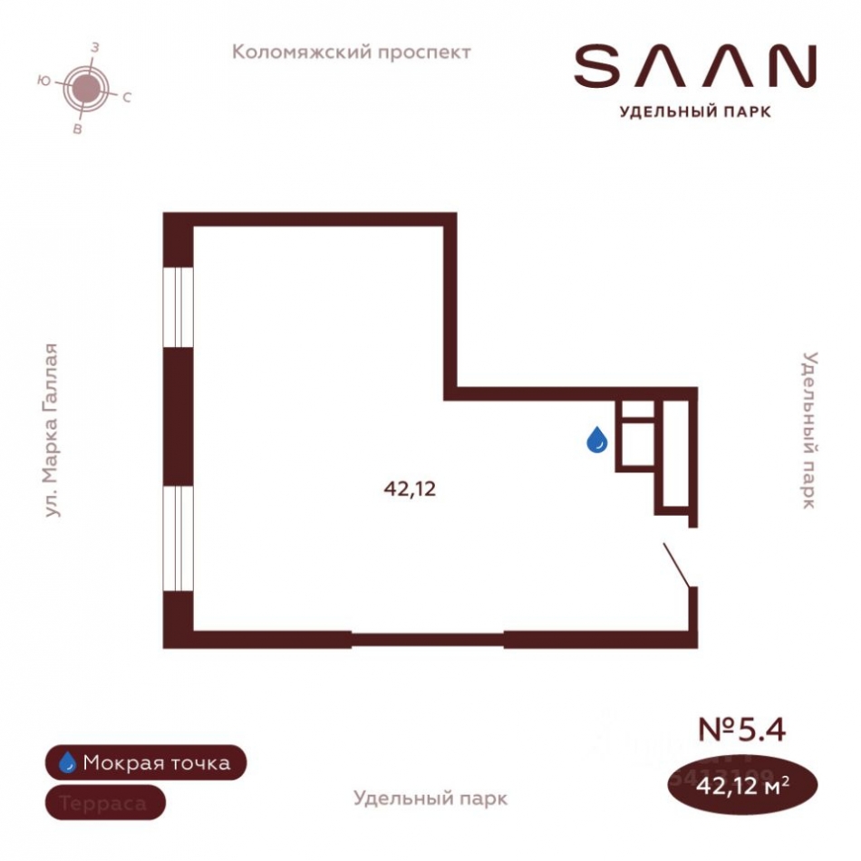 Продажа офиса Коломяжский пр-кт,  д. 19