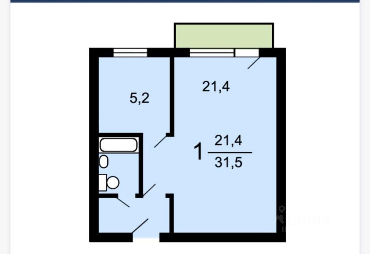 Продажа 1-комн квартиры на вторичном рынке улица Приорова, 2А