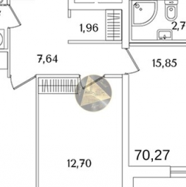 Продажа 2-комн квартиры на вторичном рынке Октябрьская наб