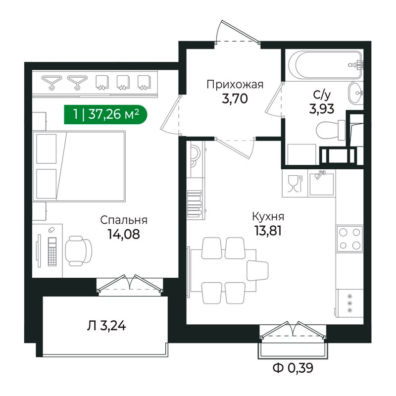 Продажа 1-комн квартиры в новостройке Сертолово г., Дмитрия Кожемякина ул.,  к. 2