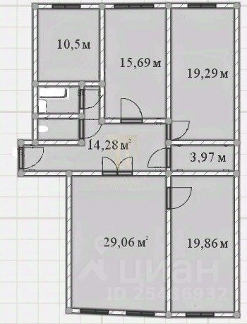 4-комн квартира переулок Гривцова, 6